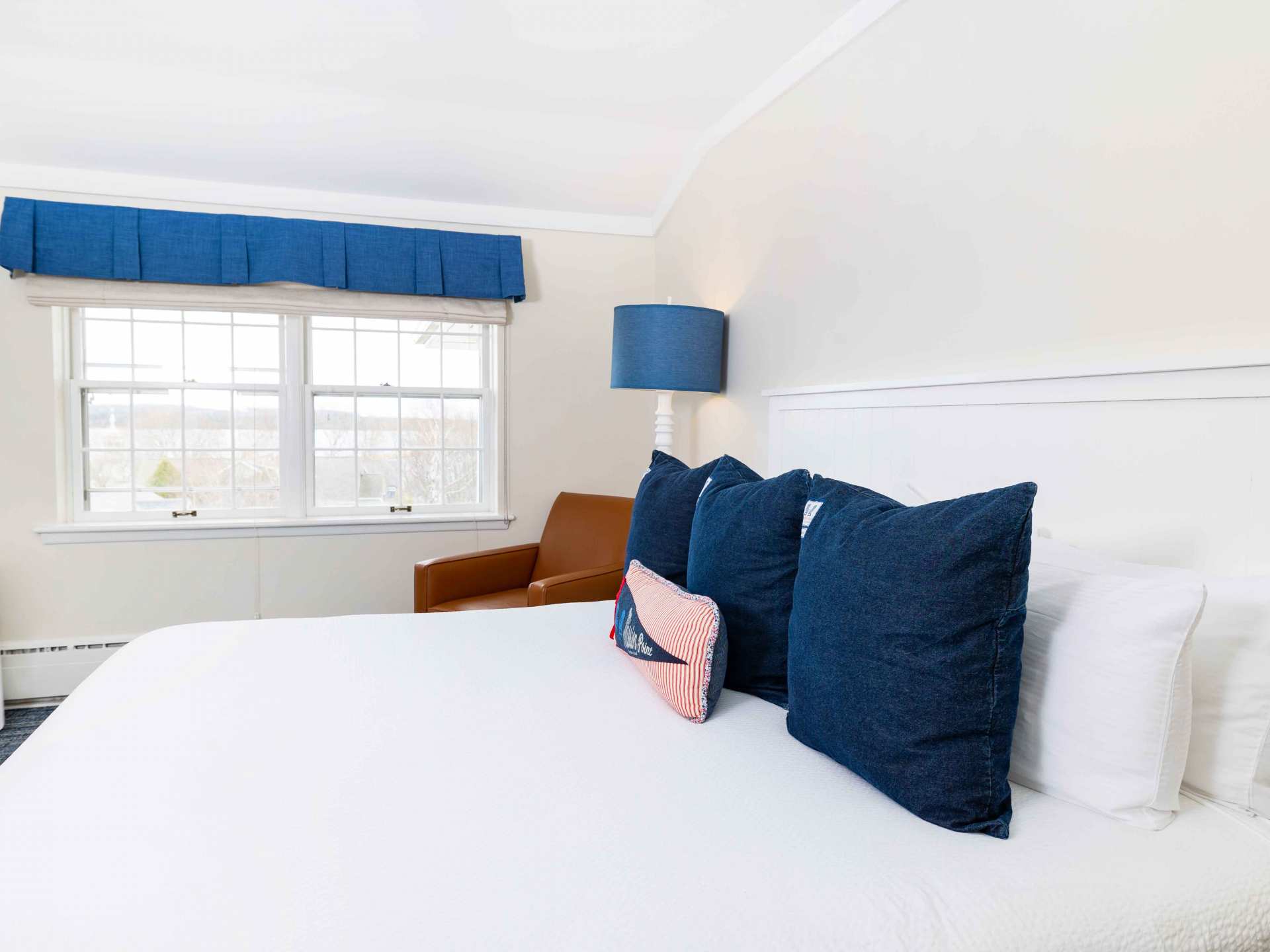 Mission Point resort | The bedroom and lake view at Mission Point resort on Mackinac Island