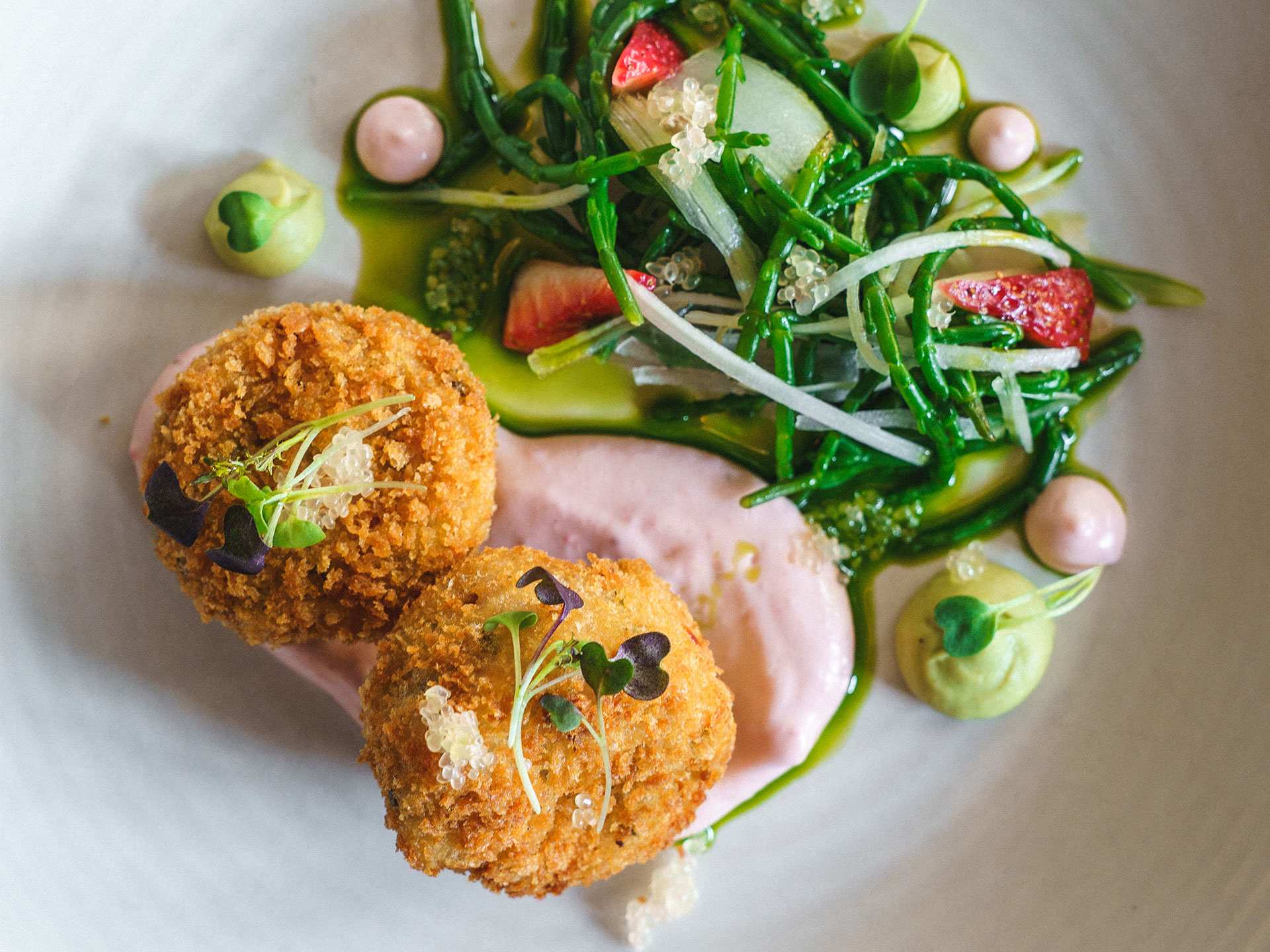 Best restaurants Toronto | Gia's vegan crab cakes