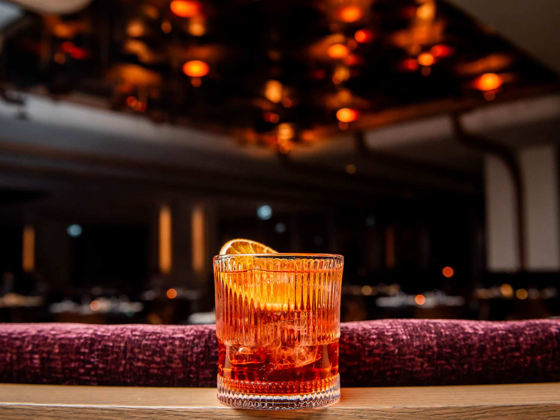 Aera | The Runway, a smoked cocktail with Woodford Reserve Bourbon, orange, maple Aera | The Runway, a smoked cocktail with Woodford Reserve Bourbon, orange, maple