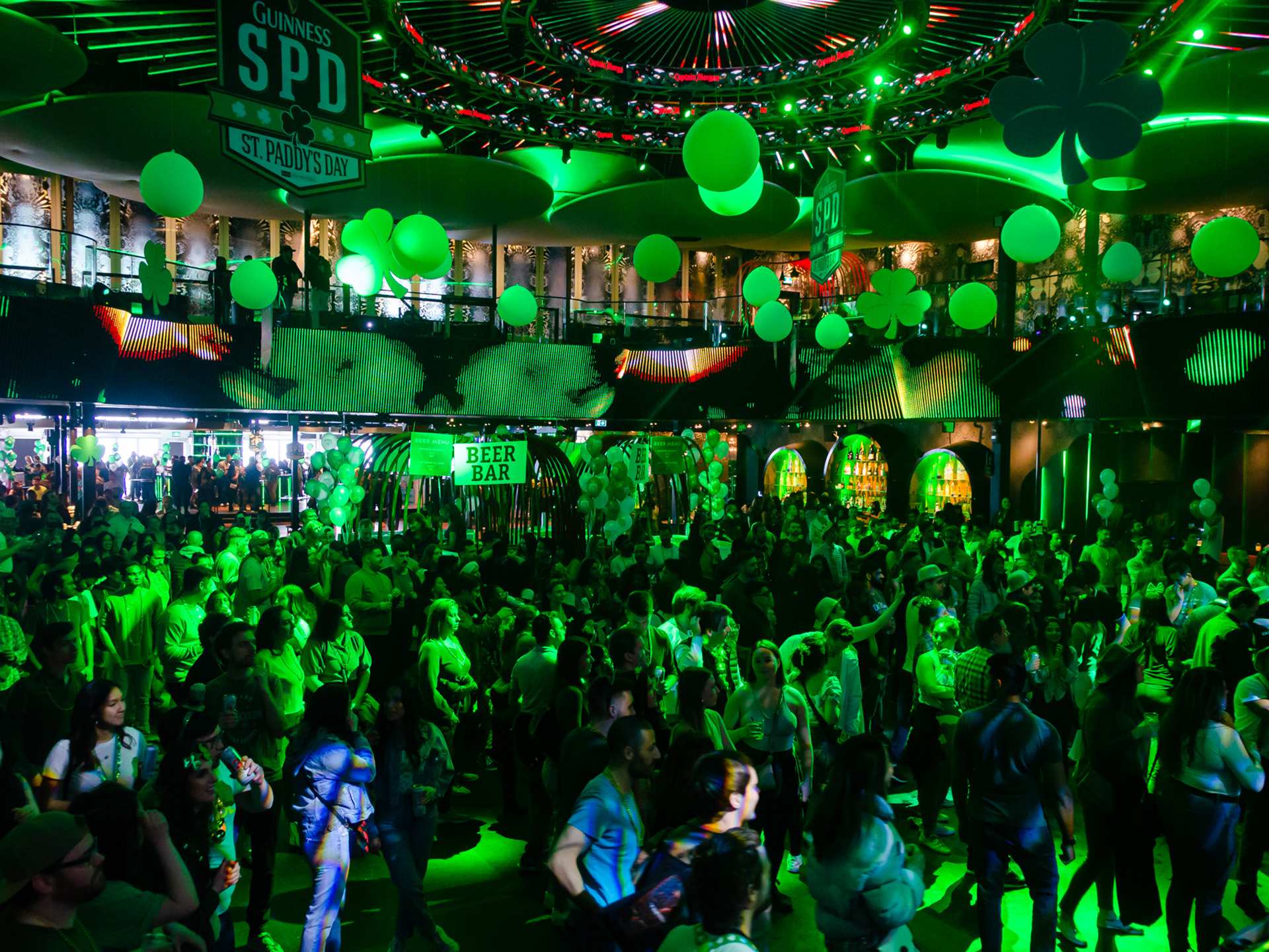 The crowd at Rebel for the Guinness SPD celebrations