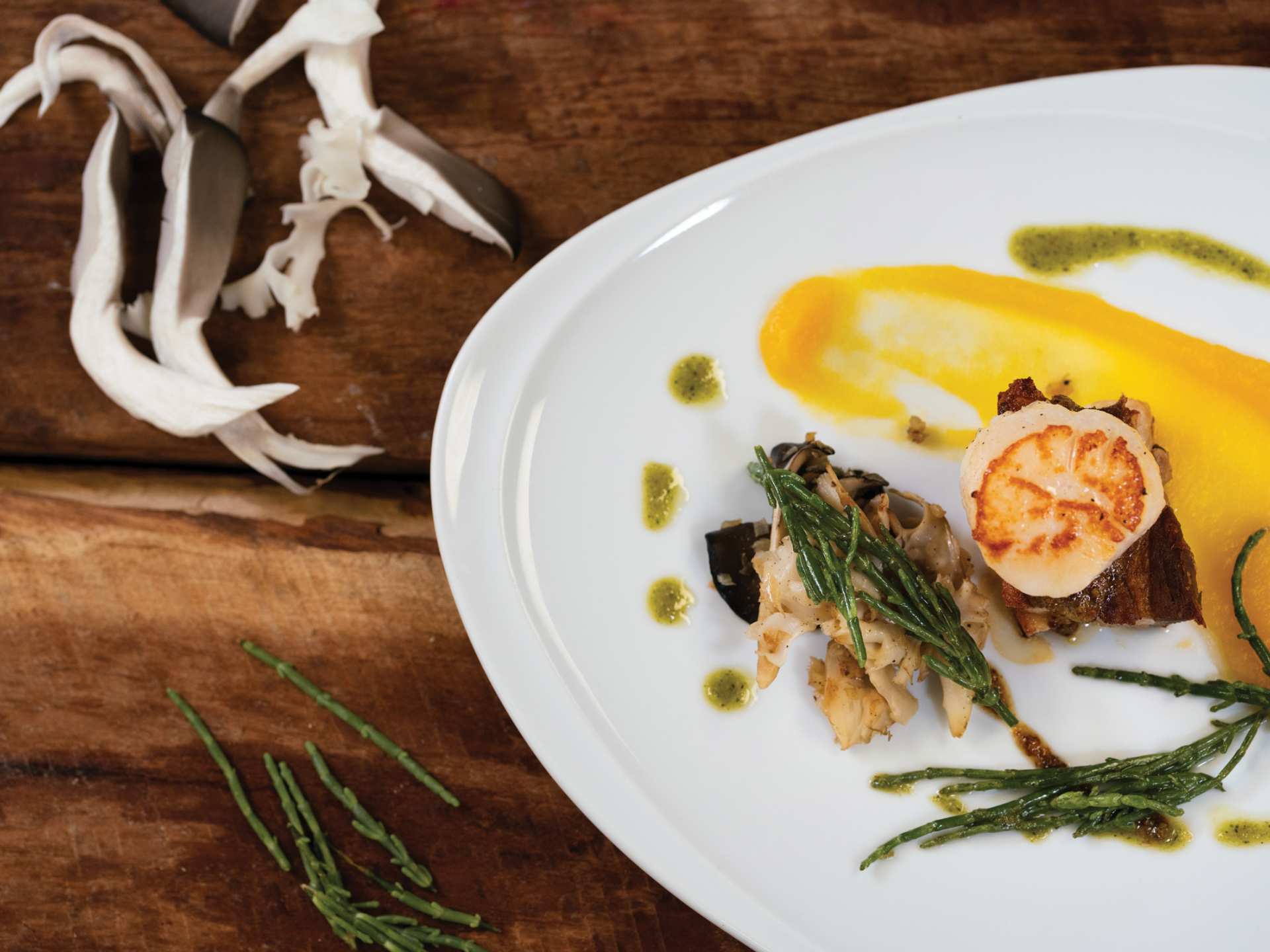 Niagara Park | A beautifully plated seafood dish at Table Rock House Restaurant Niagara Park | A beautifully plated seafood dish at Table Rock House Restaurant