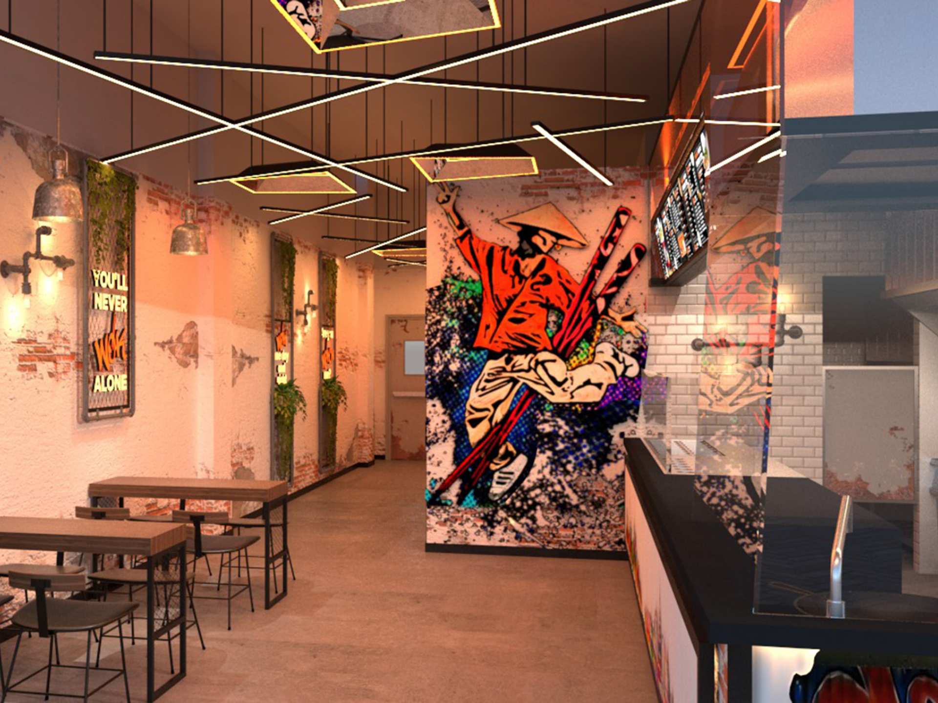 Best new restaurants Toronto | The interior of the Wok Boyz