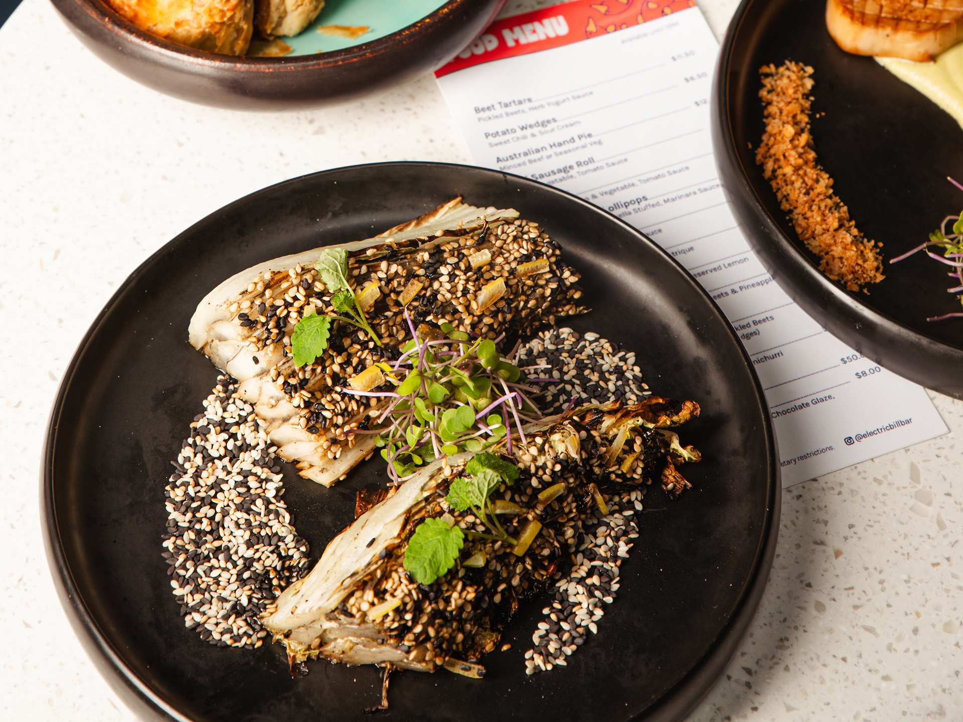 The best patios in Toronto | A cabbage dish at Electric Bill Bar in Toronto