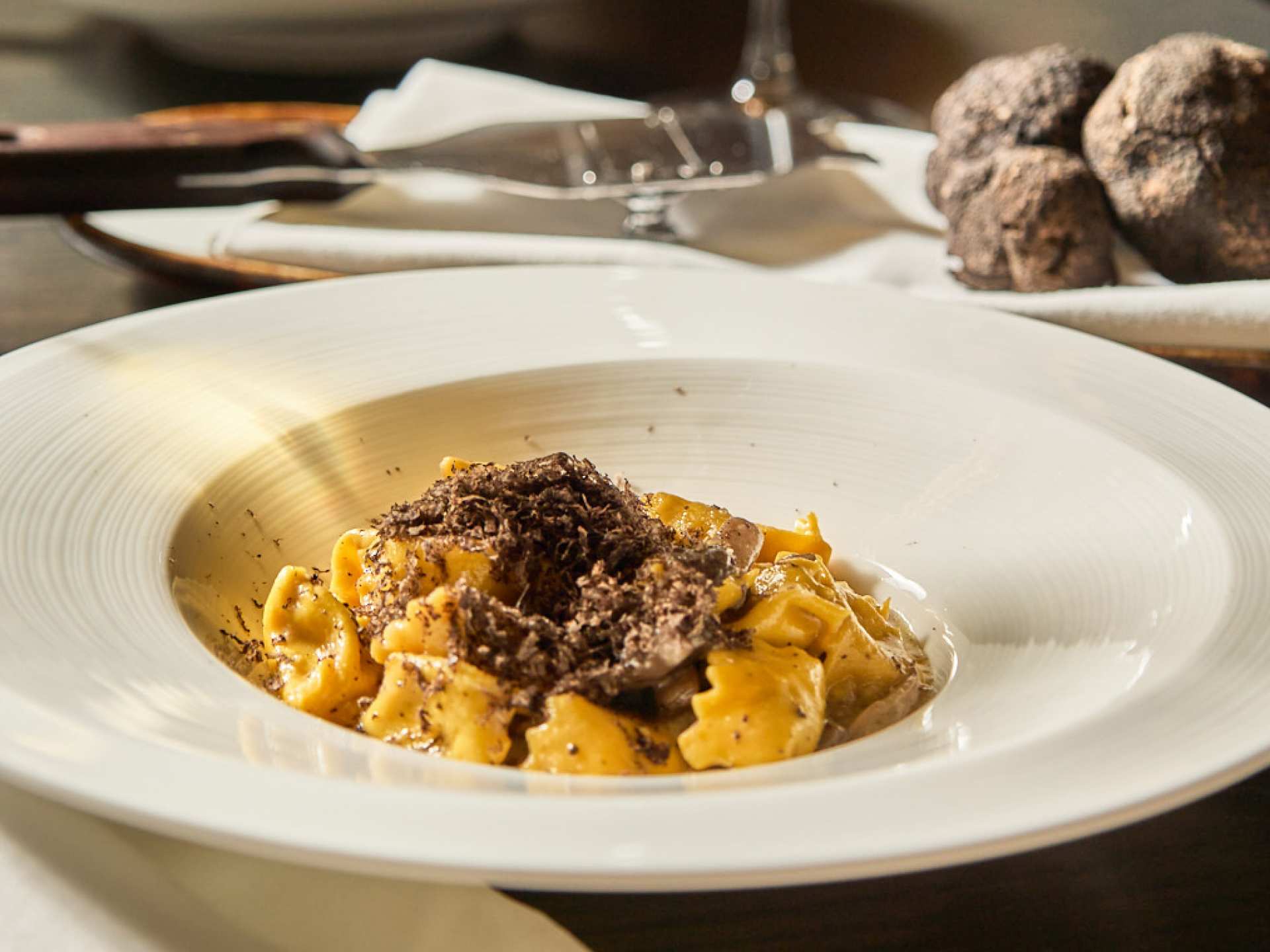 Best patios in Toronto | Short rib agnolotti at Via Allegro
