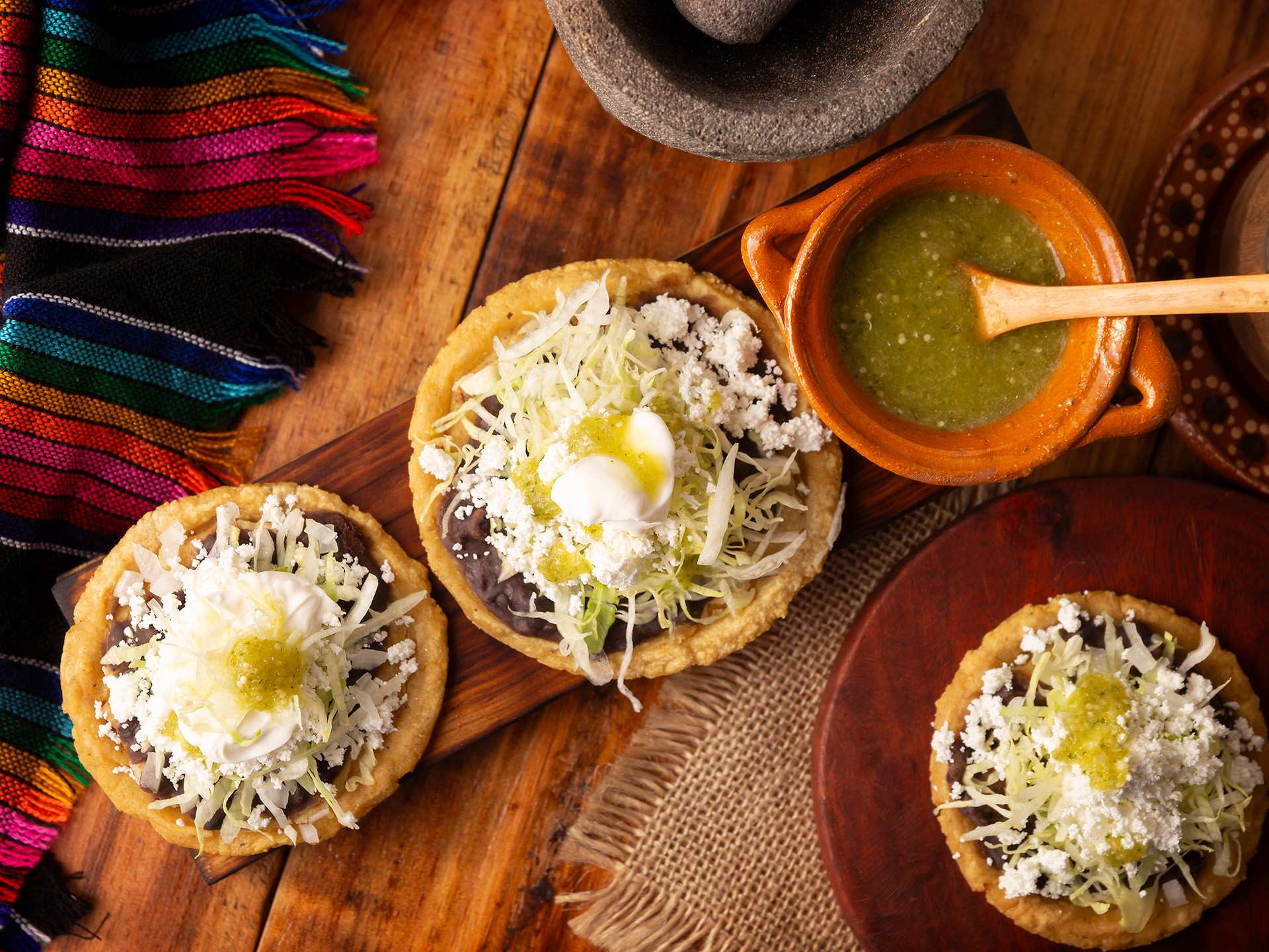 Chalupas with salsa Chalupas with salsa