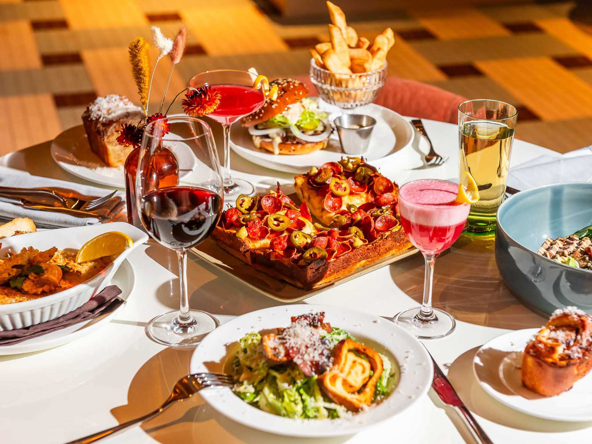 The best downtown Toronto restaurants | Assorted plates and drinks at The Joneses