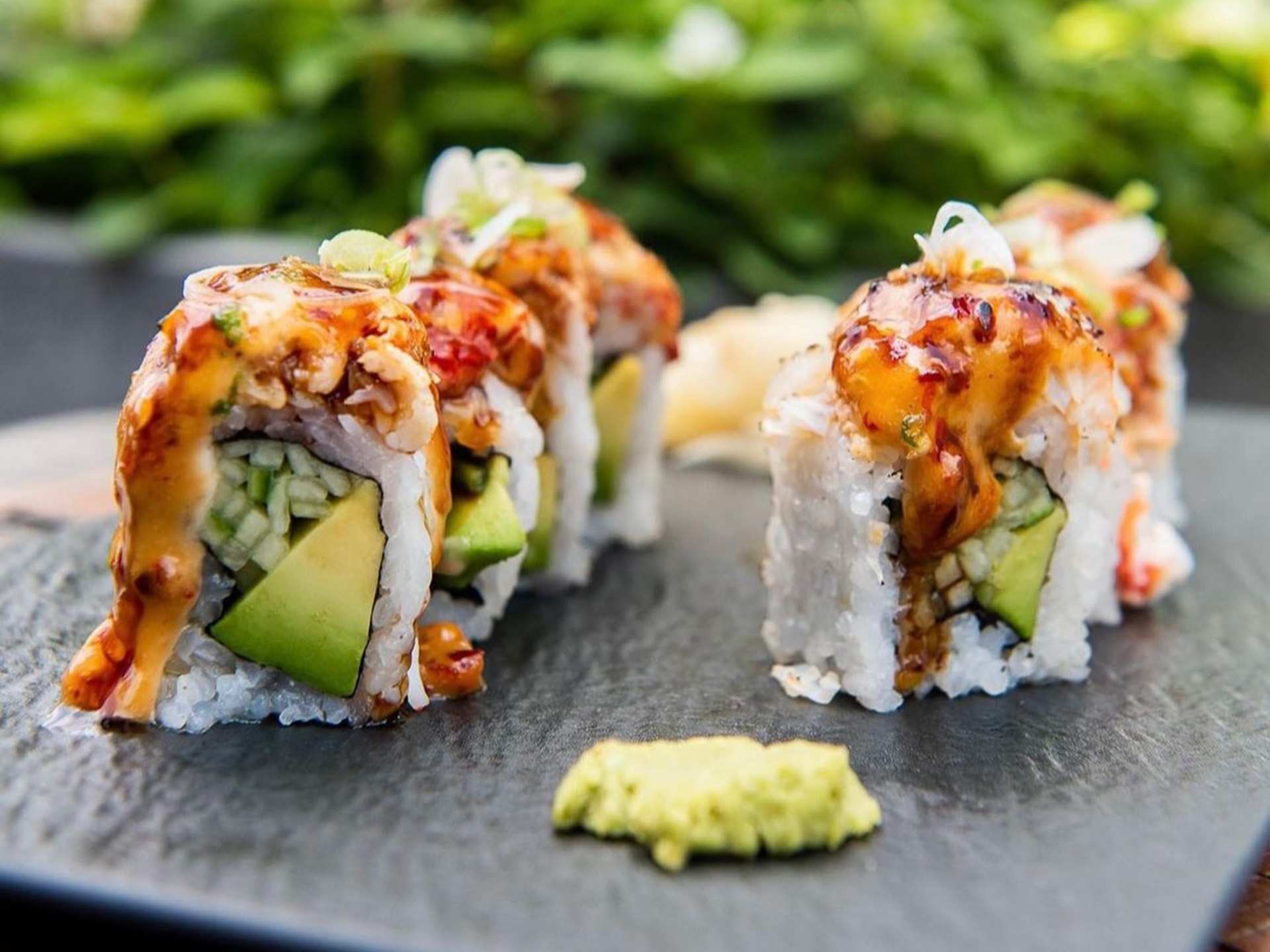 The best downtown Toronto restaurants | Chili crab rolls at Harriet's Rooftop