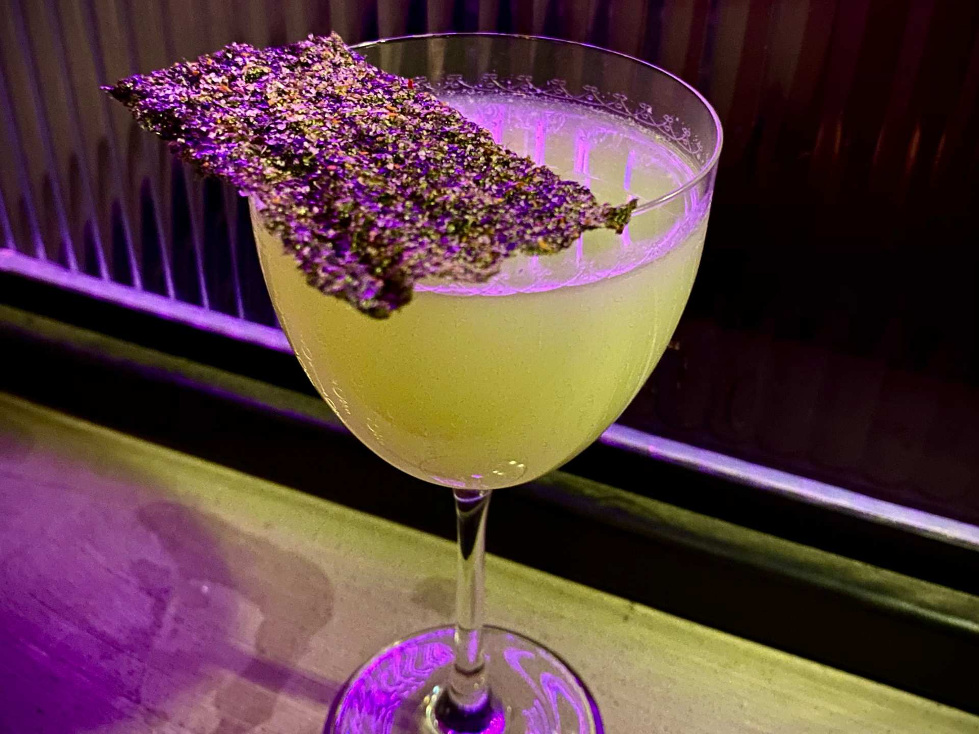 The best downtown Toronto restaurants | Banchan cocktail at XXX Toronto, the speakeasy below Little Sister
