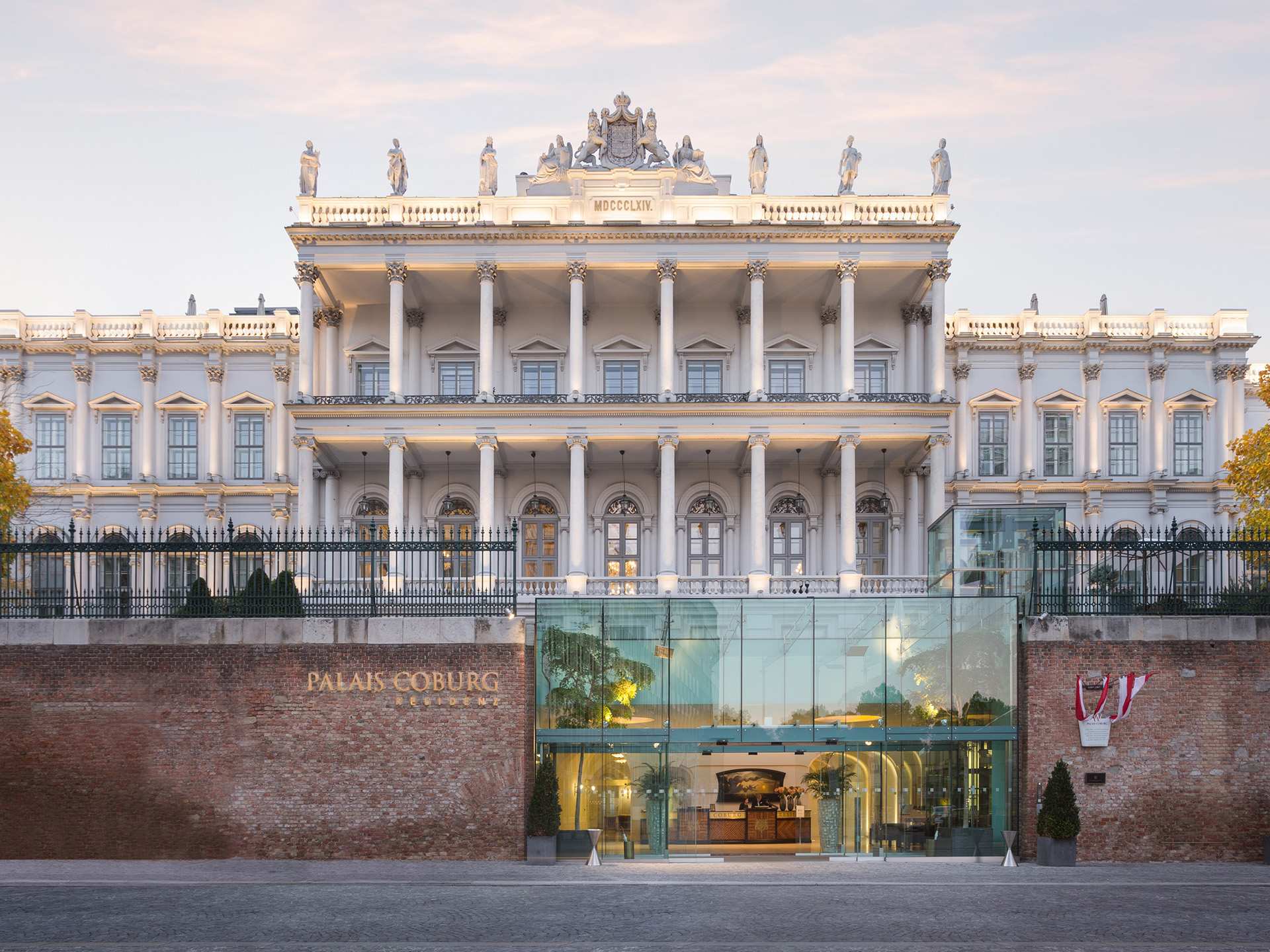 The exterior of Palais Coburg