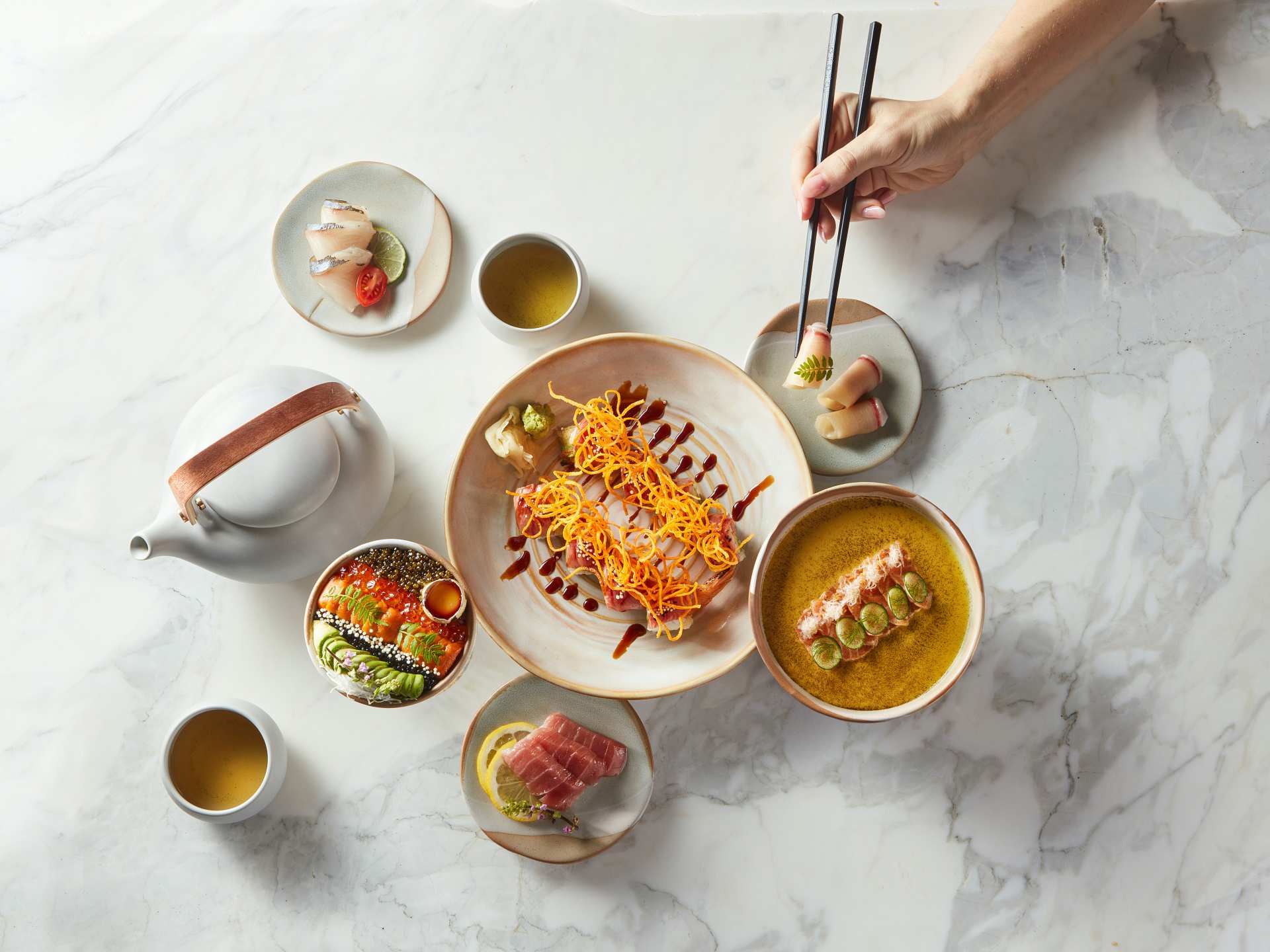 Summerlicious Toronto | A spread of dishes at AP Restaurant in Toronto
