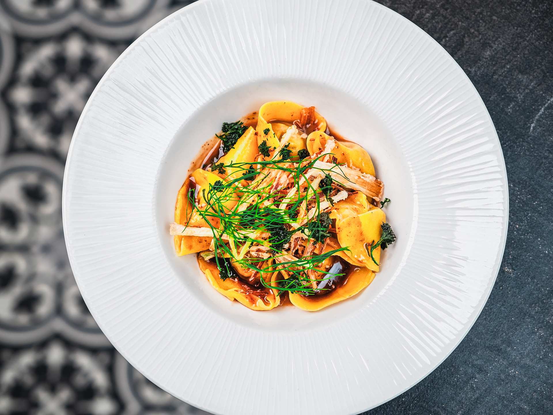 Summerlicious Toronto | A pasta dish with mushrooms at Stelvio