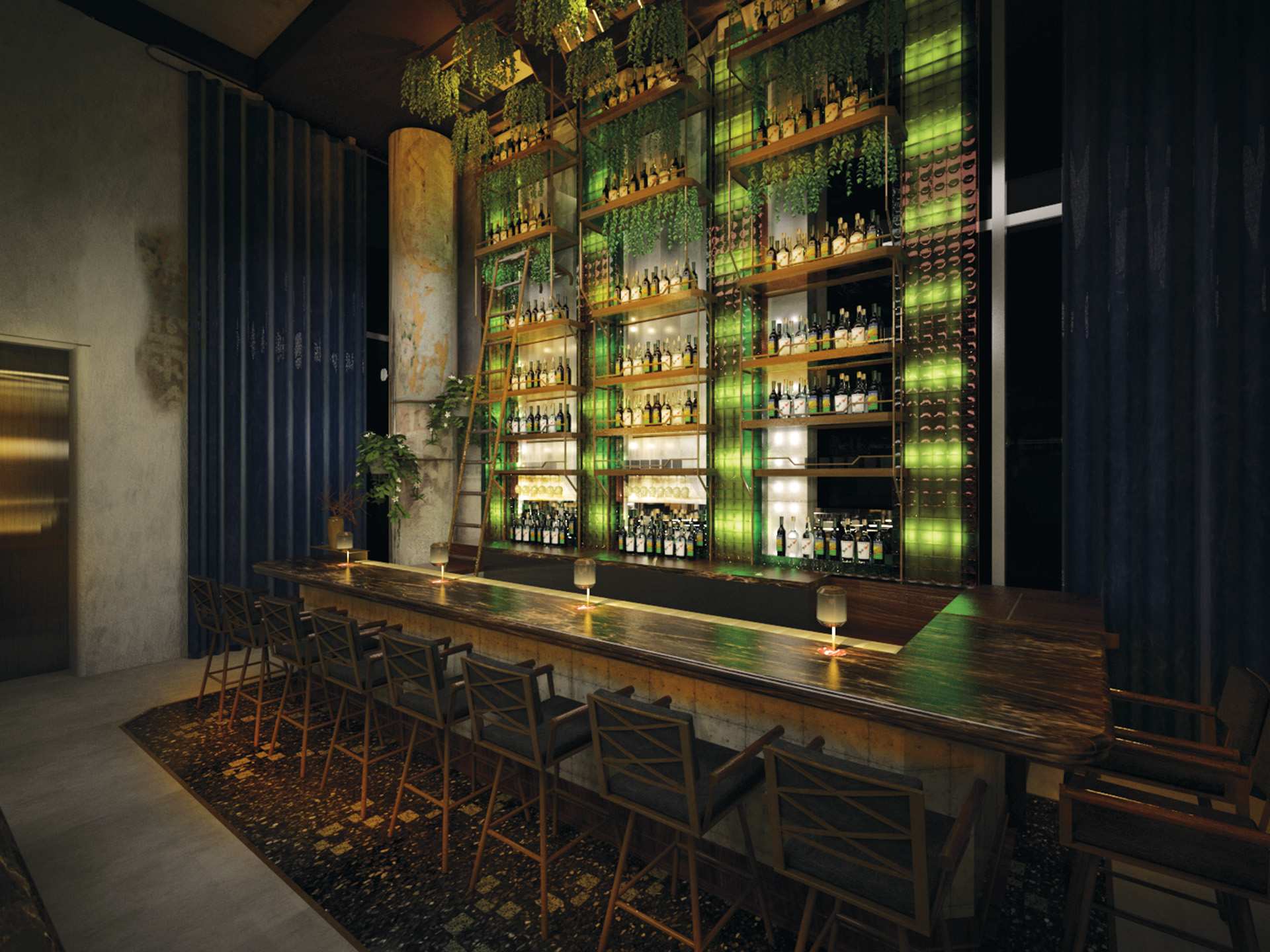 Best new Toronto restaurants | The gorgeous and ornate bar at Mott32