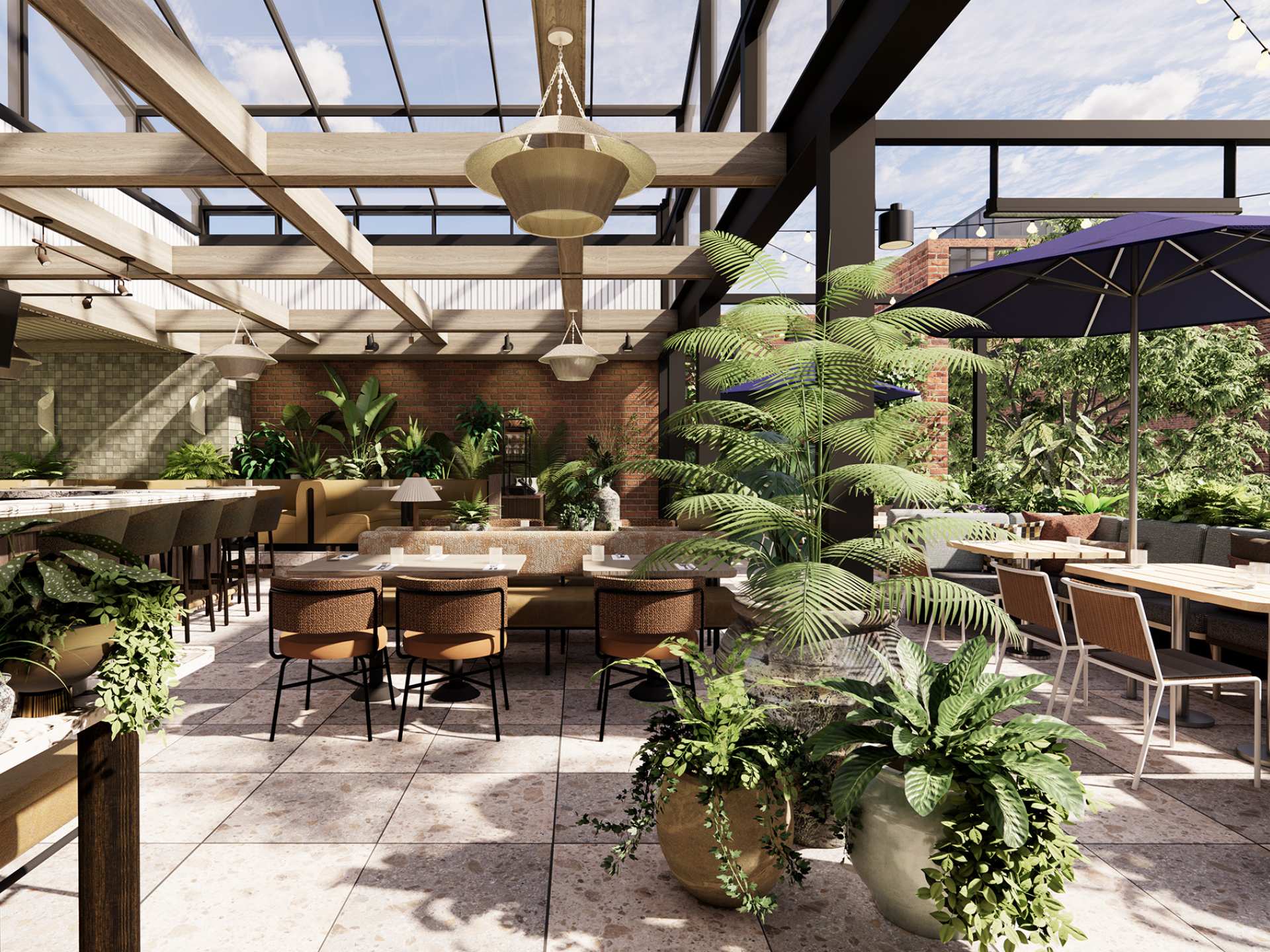 Best new Toronto restaurants | The rooftop patio and solarium at Earls on King West