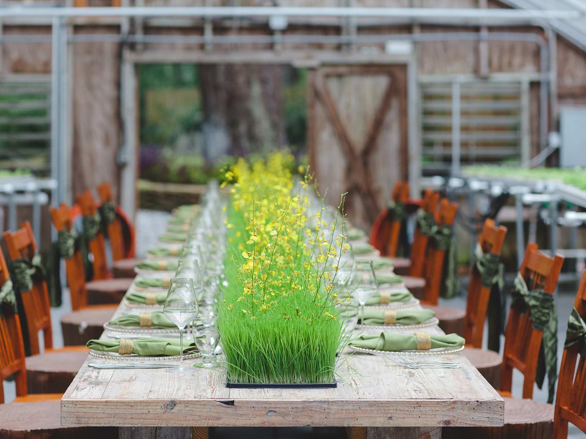 An event table at a restaurant on Amelia Island An event table at a restaurant on Amelia Island