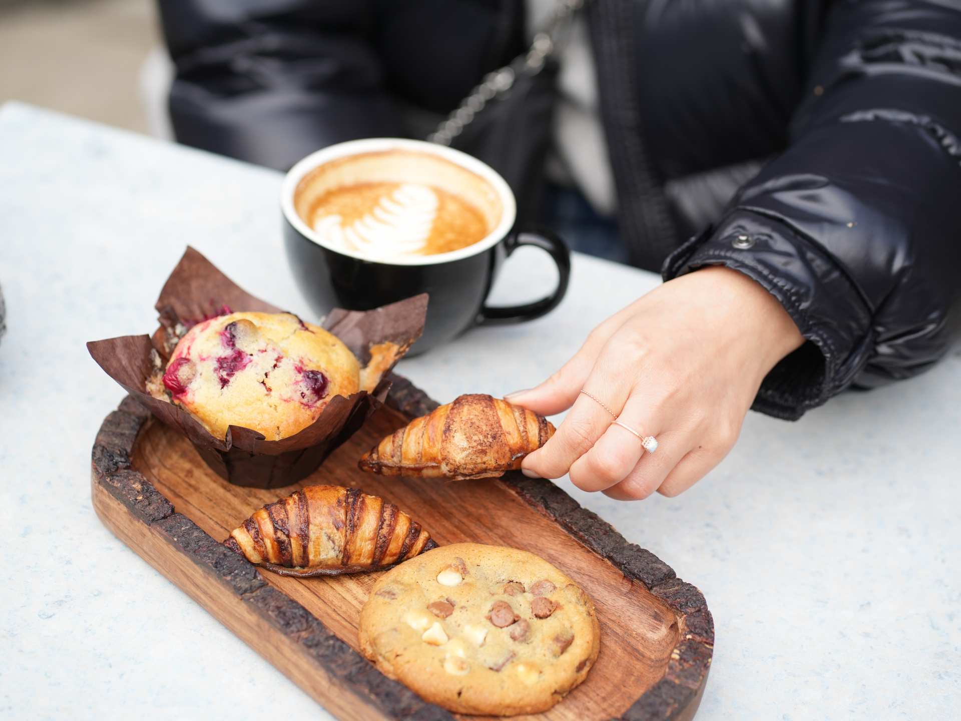 The best cafes in Toronto | Muffins and croissants at Moonbean Coffee