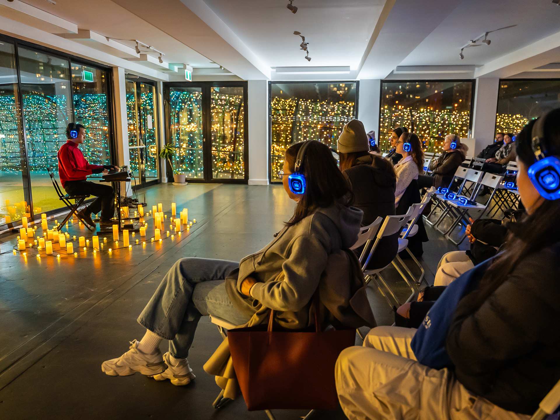 Christmas bars and markets in Toronto | A silent concert at Stackt Holiday Hills