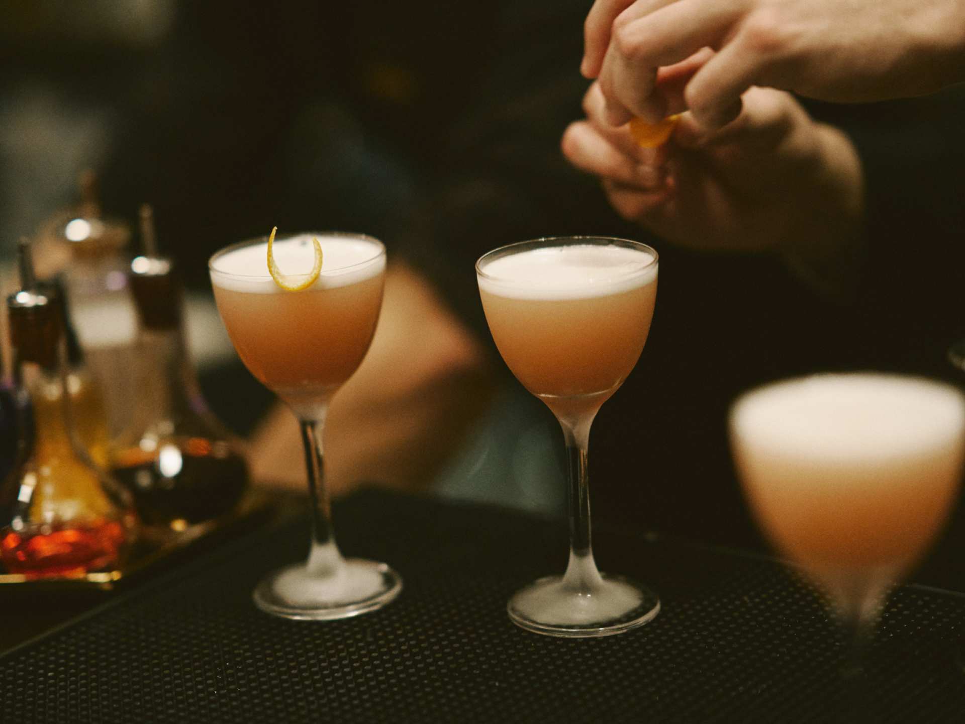 Visa Infinite Dining Series | Signature cocktails at the Alo Visa Infinite Dining Series