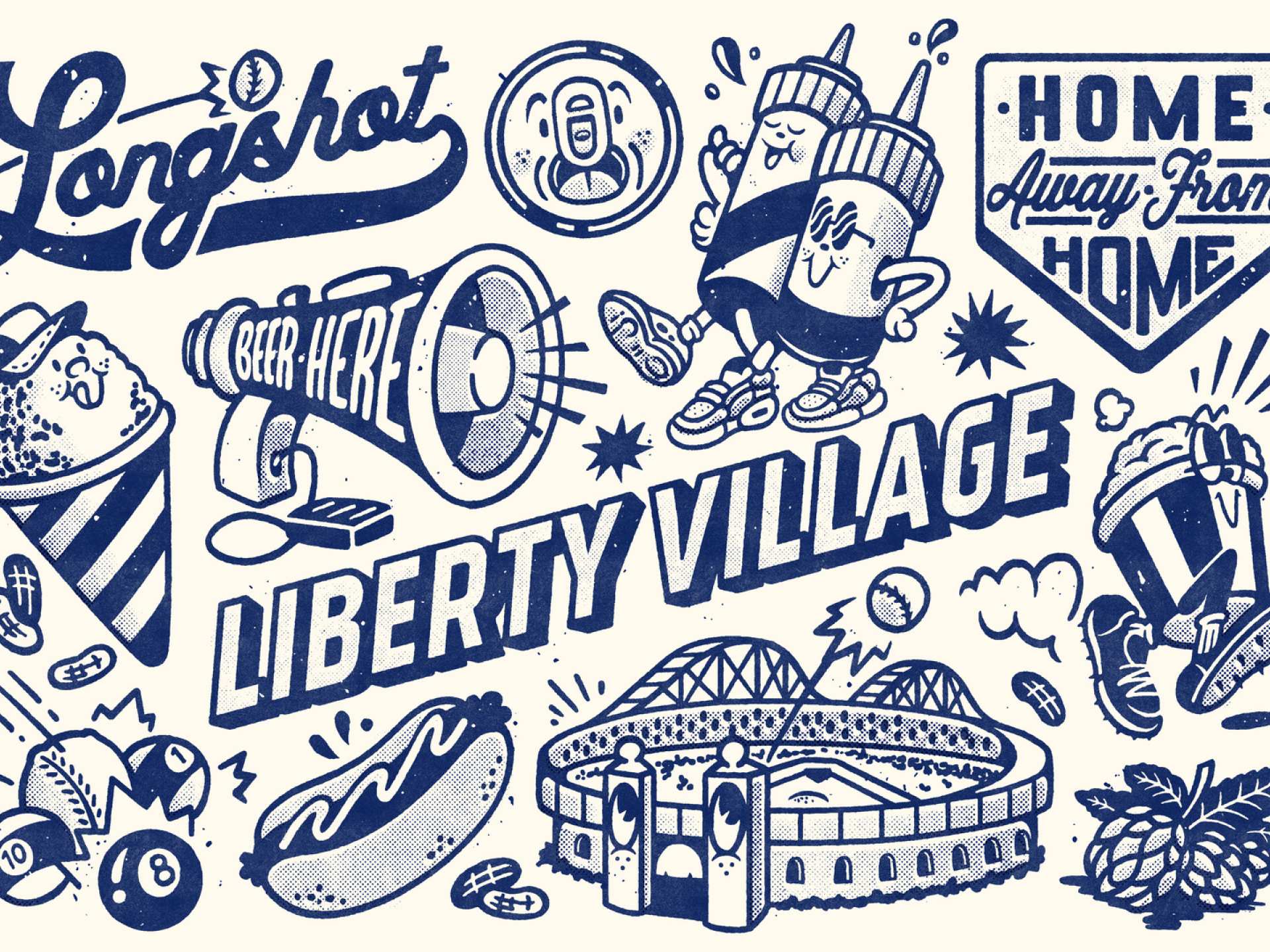 Toronto artists | The mural in Left Field Liberty Village by Cam Miller