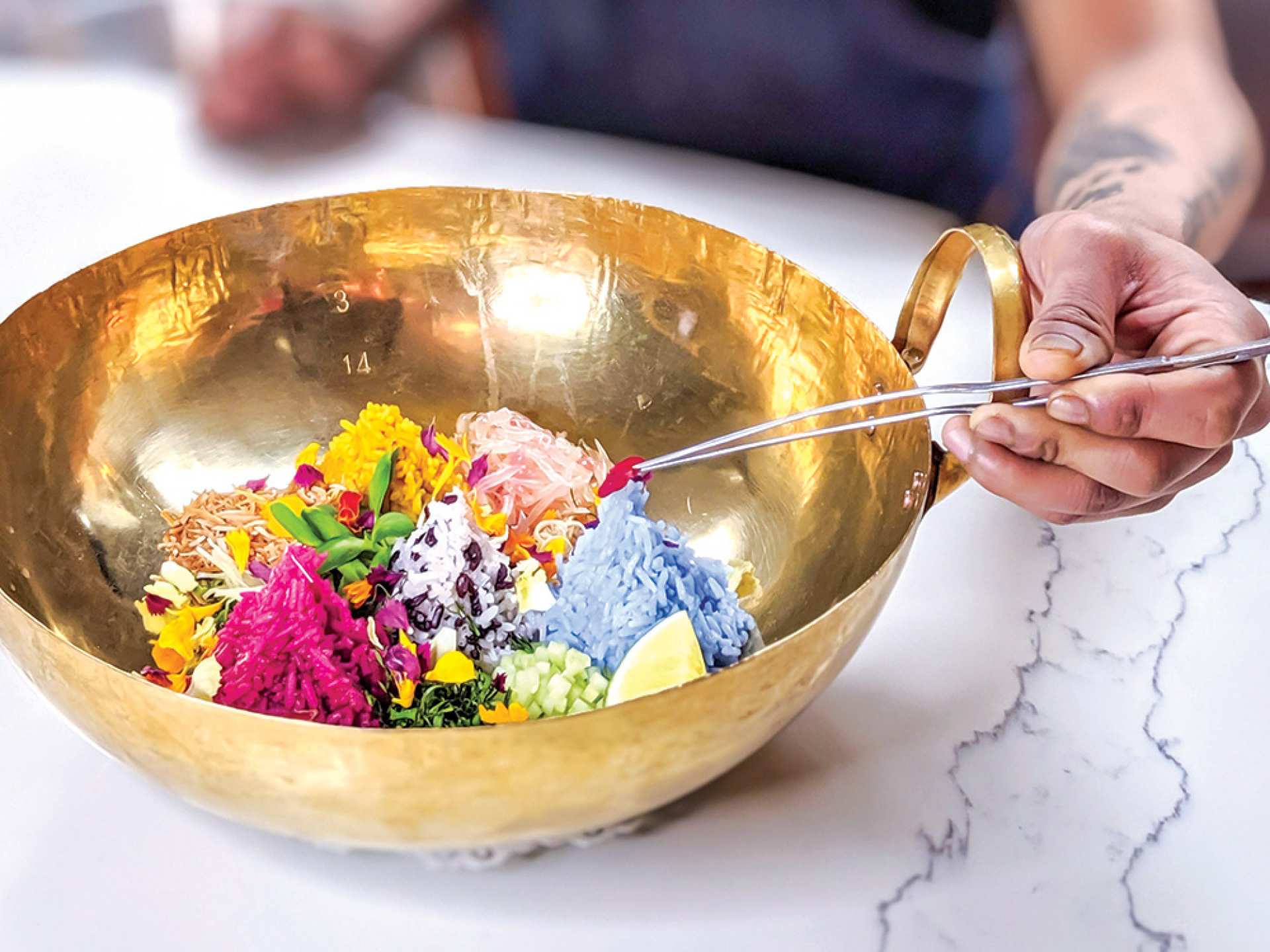 Toronto Summerlicious restaurants | A colourful dish at Kiin