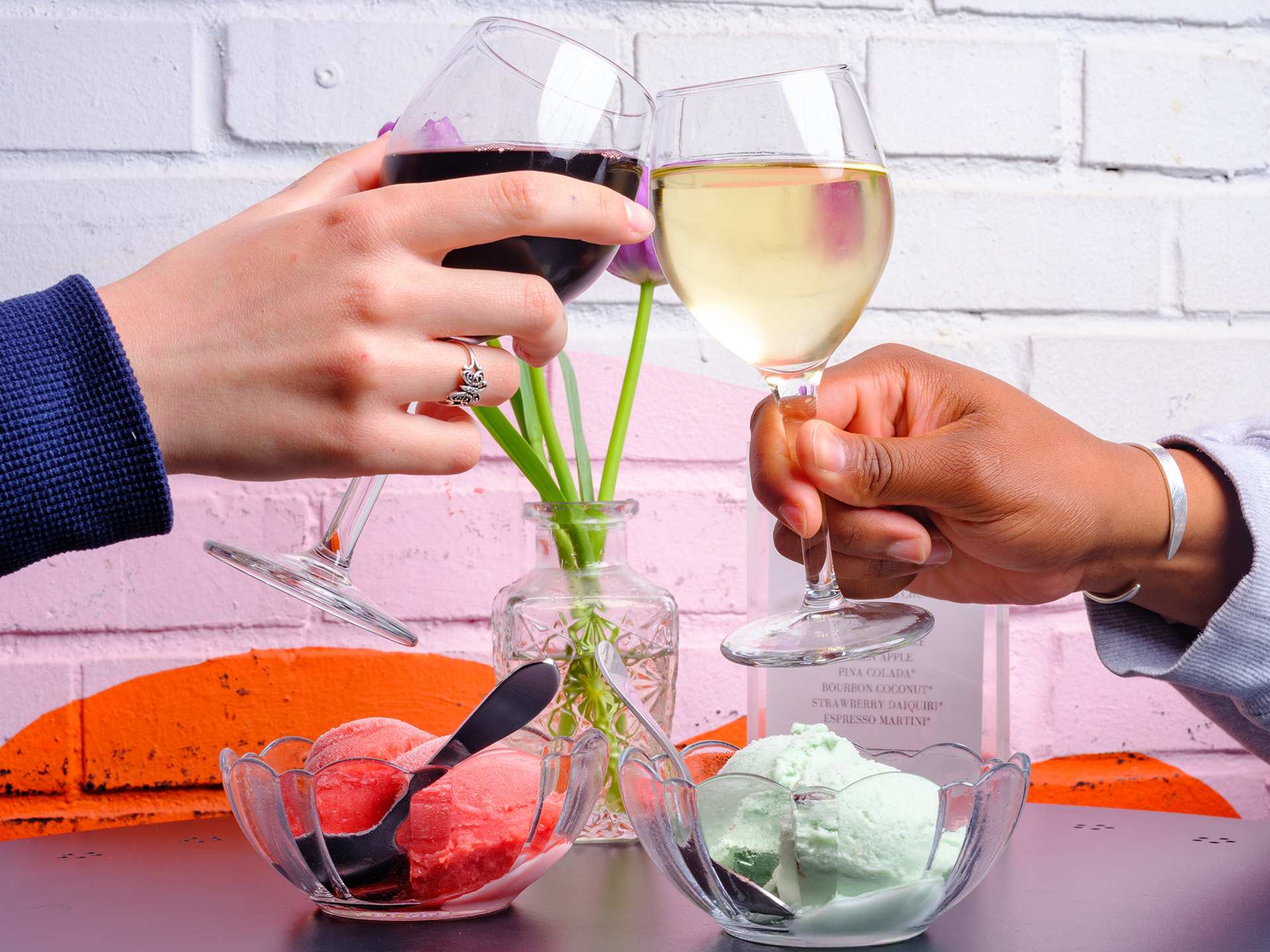 Vegan gelato and wine from On Third Thought