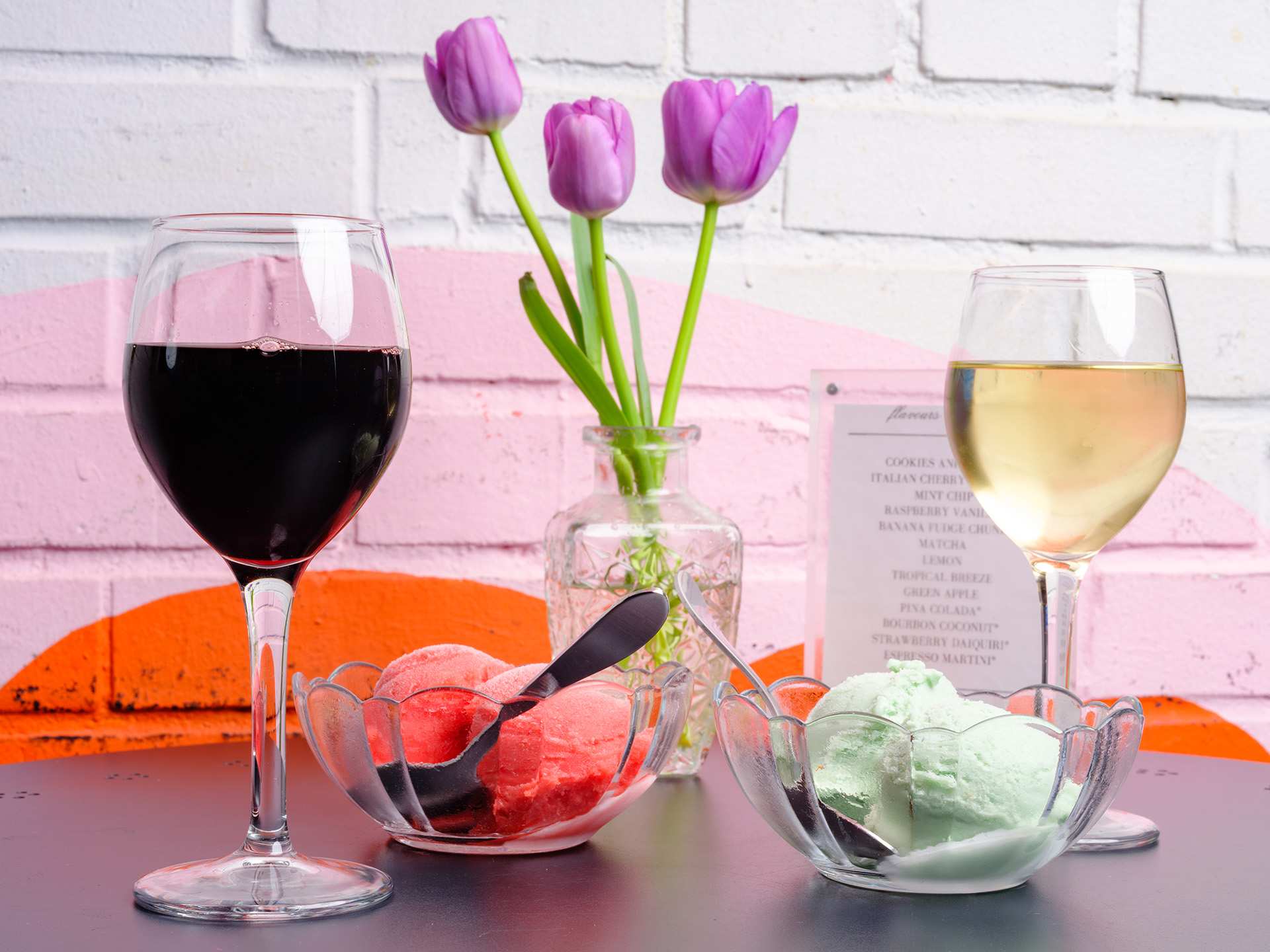 Wine and gelato at On Third Thought Wine and gelato at On Third Thought