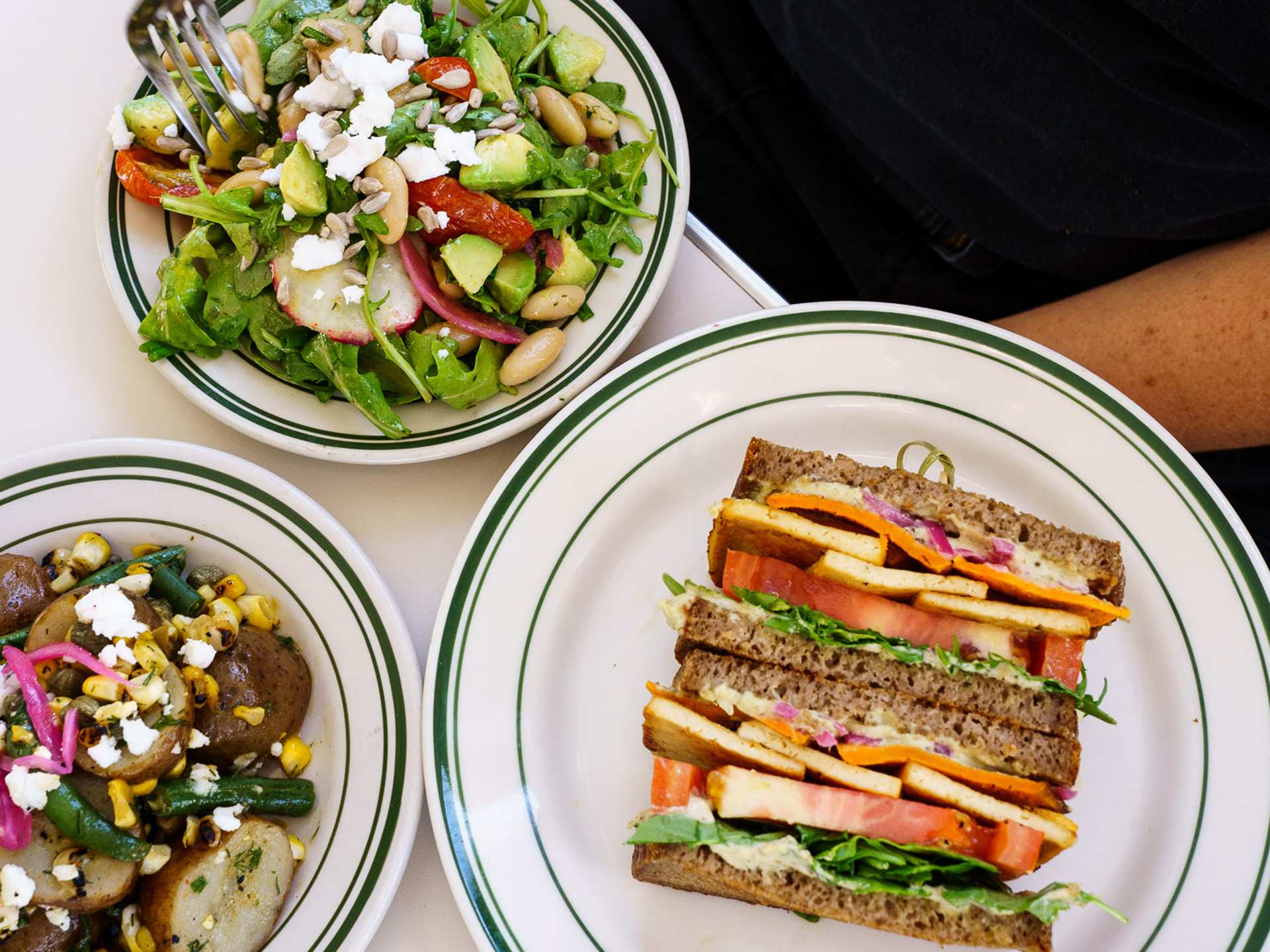 Winterlicious Toronto restaurants | A sandwich and salad at Stefano's Diner