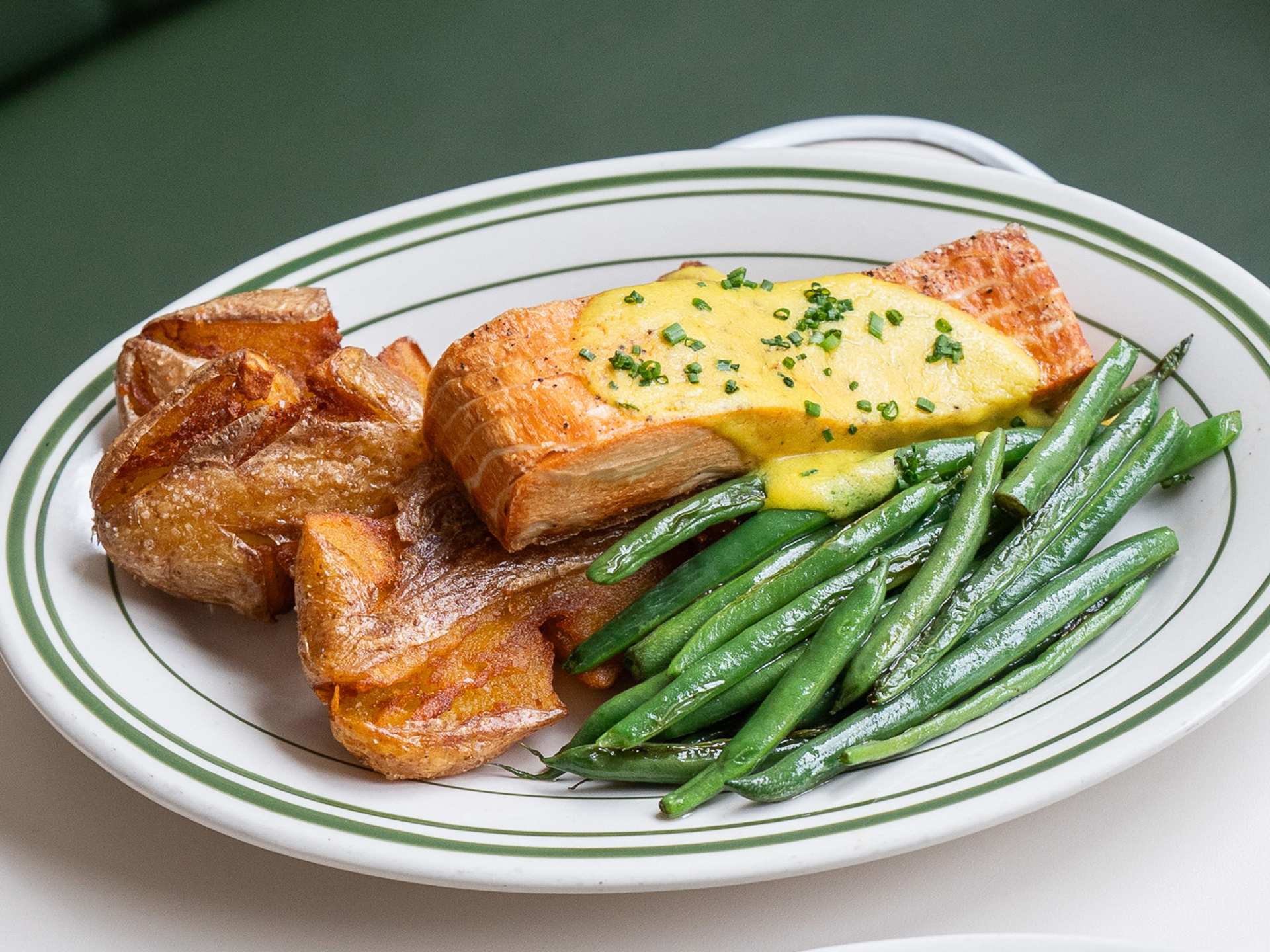 Winterlicious Toronto restaurants | The plant-based salmon at Stefano's Diner