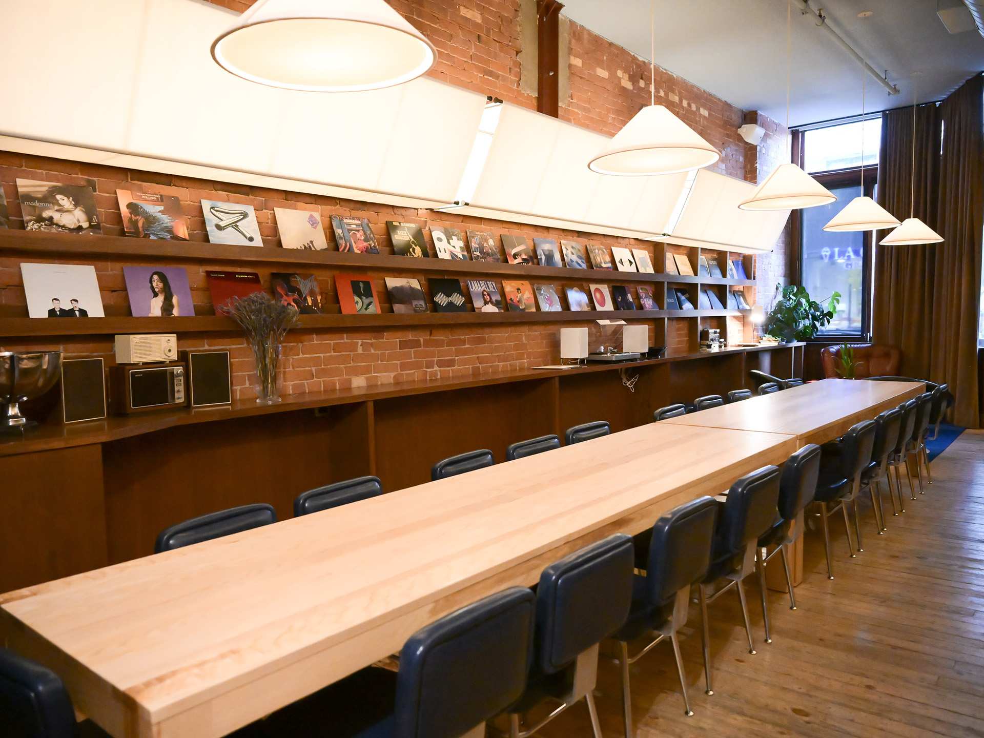 Queer-friendly bars to watch hockey in Toronto | The back dining room at Cassette