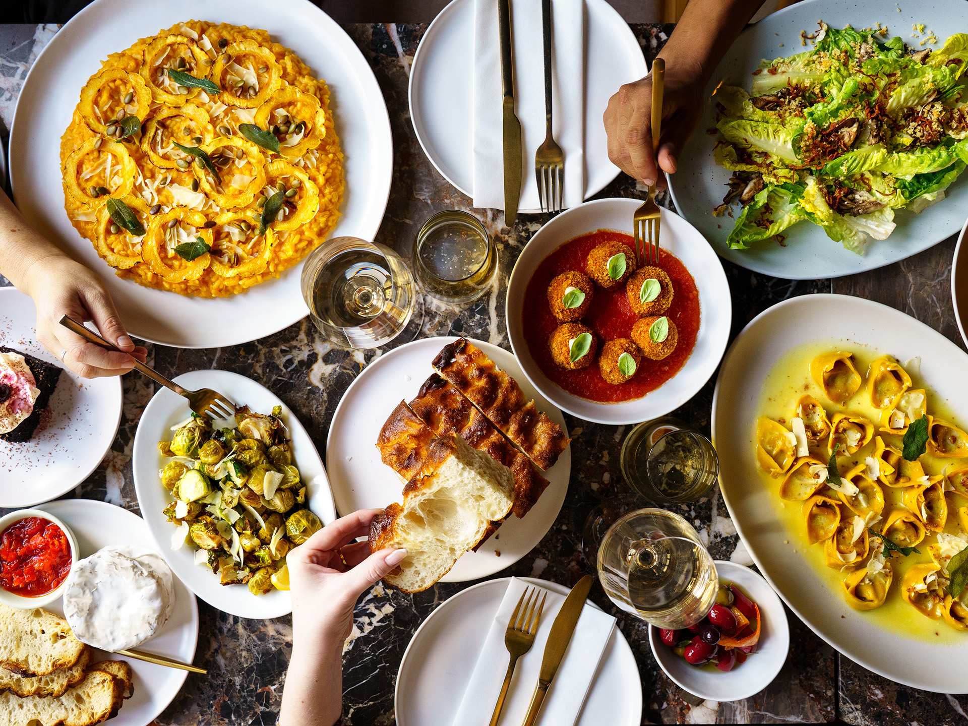 The best vegan restaurants in Toronto | Assorted plates at Gia