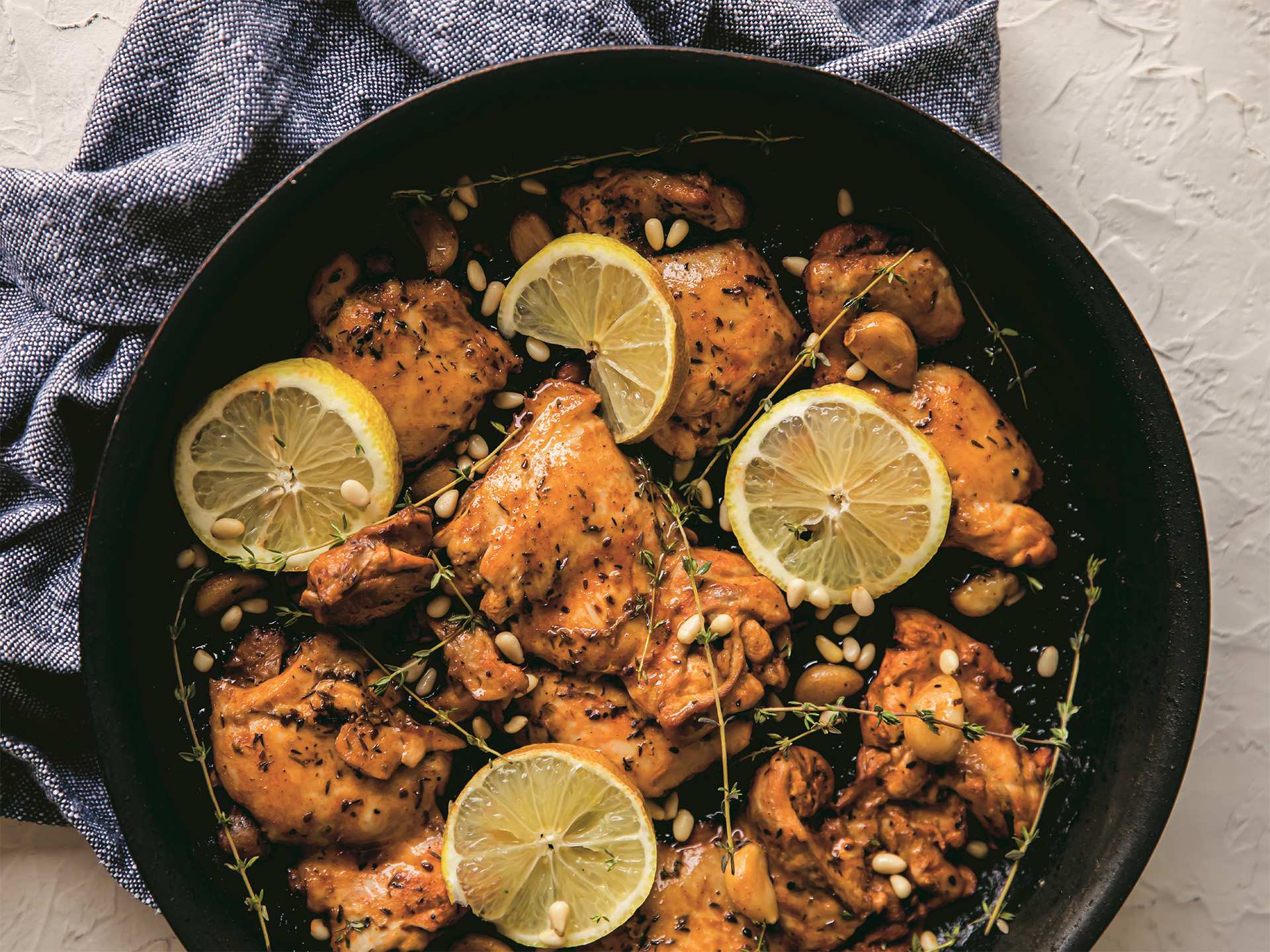 One-pan lemon garlic chicken