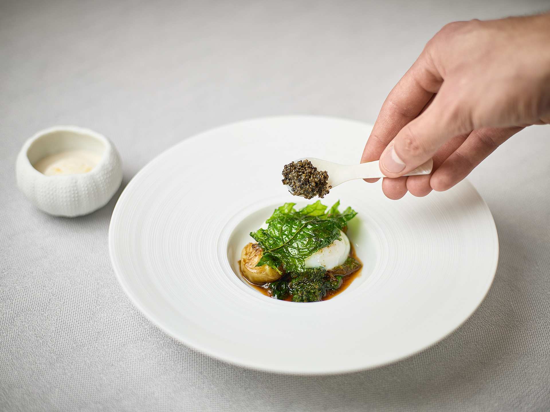 A caviar-topped dish at DaNico