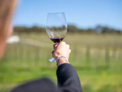 Angove wine | A person holding a glass of Angove wine
