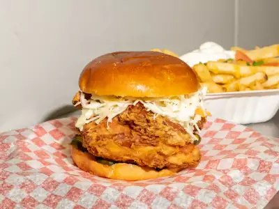 Cheap eats in Toronto | A fried chicken sandwich from PG Clucks