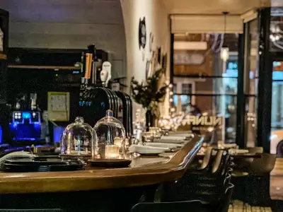 Summerlicious 2023 restaurants | The bar inside Nuna in Parkdale, Toronto