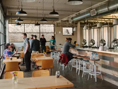 Best breweries in Toronto | Guests inside Bandit Brewery