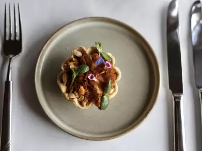 Mission Point resort | A beautifully presented dish at Mission Point resort on Mackinac Island