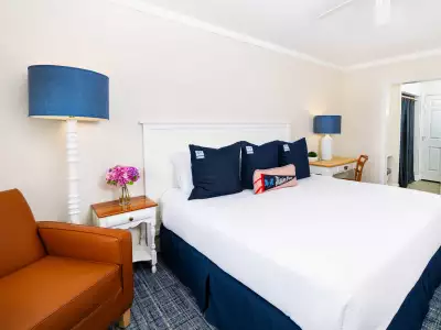 Mission Point resort | The bedroom at Mission Point resort on Mackinac Island
