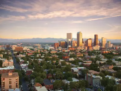 The cityscape in Denver, Colorado