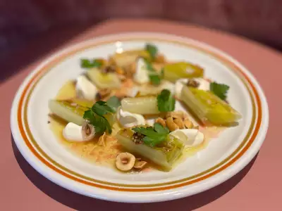 Best restaurants Toronto | Poireaux vinaigrette, a leek dish, at The Rosebud