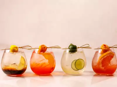 Best new restaurants Toronto | A lineup of spritzes at Edna + Vita