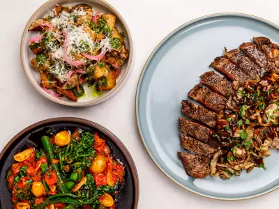 Best new restaurants Toronto | Steak tagliata and mushroom at Edna + Vita