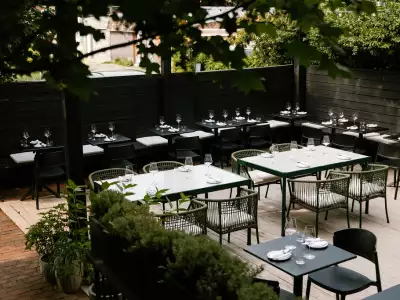 The patio at Henry's restaurant Toronto