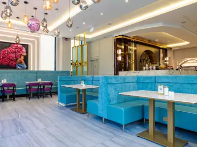 The best brunch in Toronto | Booths and plush seating at Evviva on Wellesley
