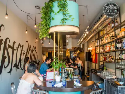 Best brunch in Toronto | The bar inside Patois, Toronto on Dundas West