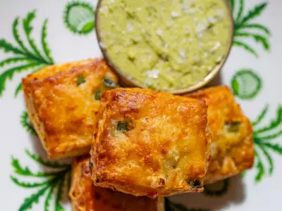 Toronto brunch | Cheddar biscuits with whipped jalape&ntilde;o honey butter at Miss Likklemore's