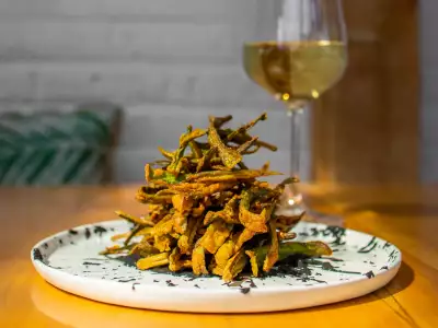 Summerlicious Toronto | Crispy okra at The Cottage Cheese in Kensington Market, Toronto