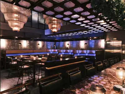Mott 32 Toronto | The lounge area at Mott 32 Toronto