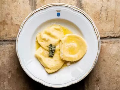 Handmade pasta at Anna Tasca Lanza Cooking School in Sicily