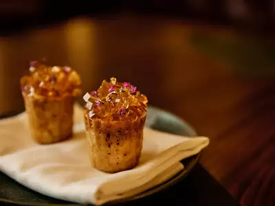 Best new restaurants Toronto | A bite-sized dish at Akin restaurant in Toronto