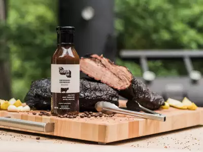 Beef and barbecue sauce from The Carbon Bar